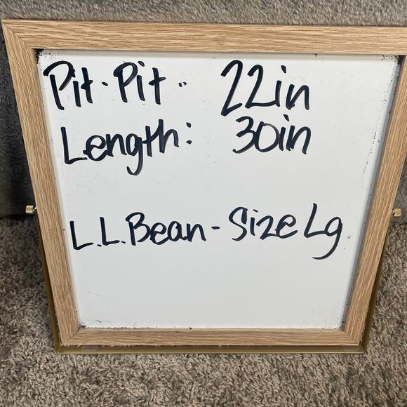 LL Bean Top Large Linen Button Down Long Sleeve Striped Shirt Coastal Relaxed - Picture 15 of 15